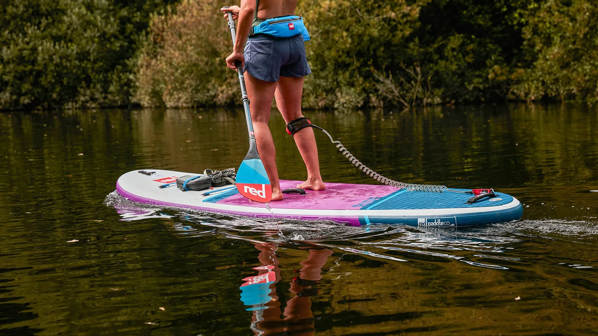 10’6″ RIDE MSL SUP INFLATABLE PADDLE BOARD PACKAGE - RED PADDLE