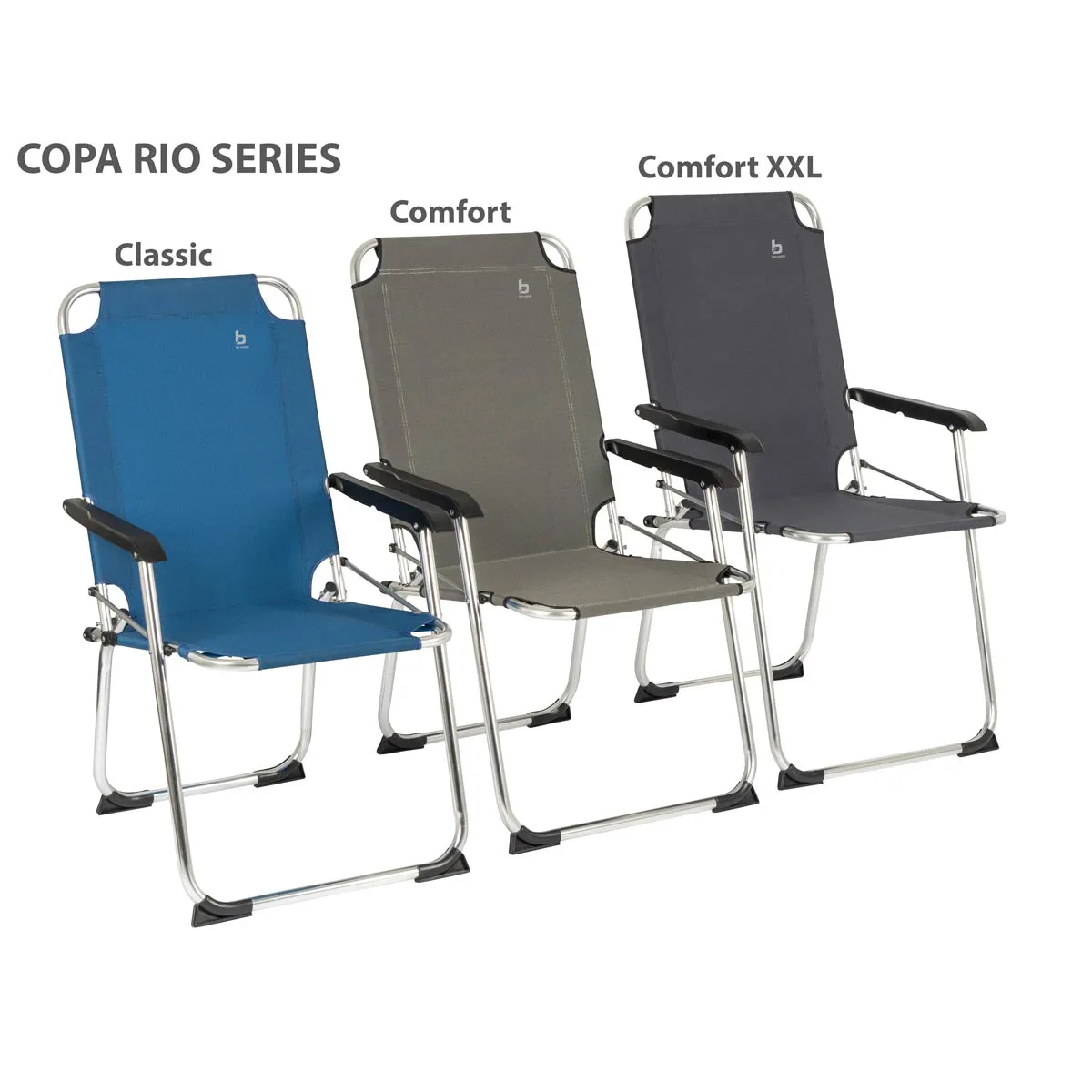 Bo-Camp Chair Copa Rio L Aluminium Graphite
