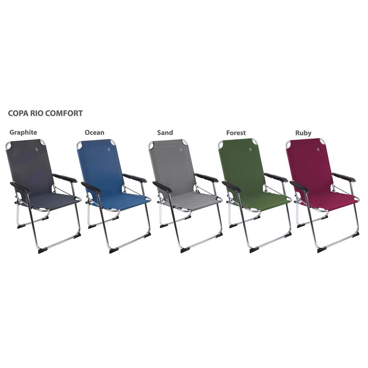 Bo-Camp Chair Copa Rio L Aluminium Graphite