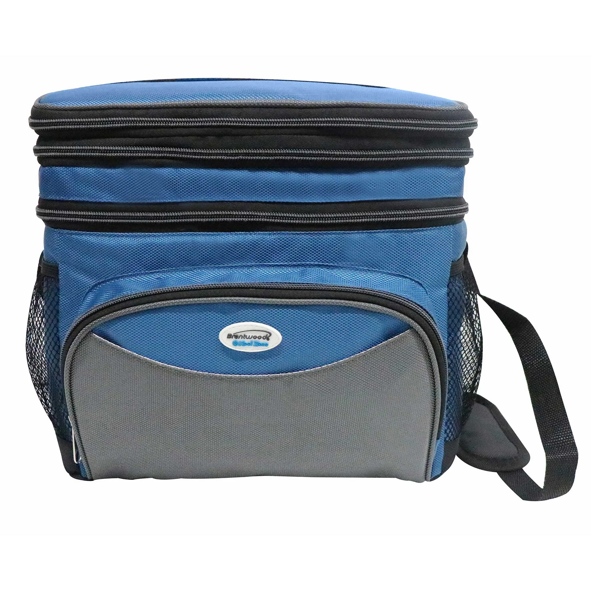 Brentwood Kool Zone CB-1201  Insulated Cooler Bag with Hard Liner, 12-Can