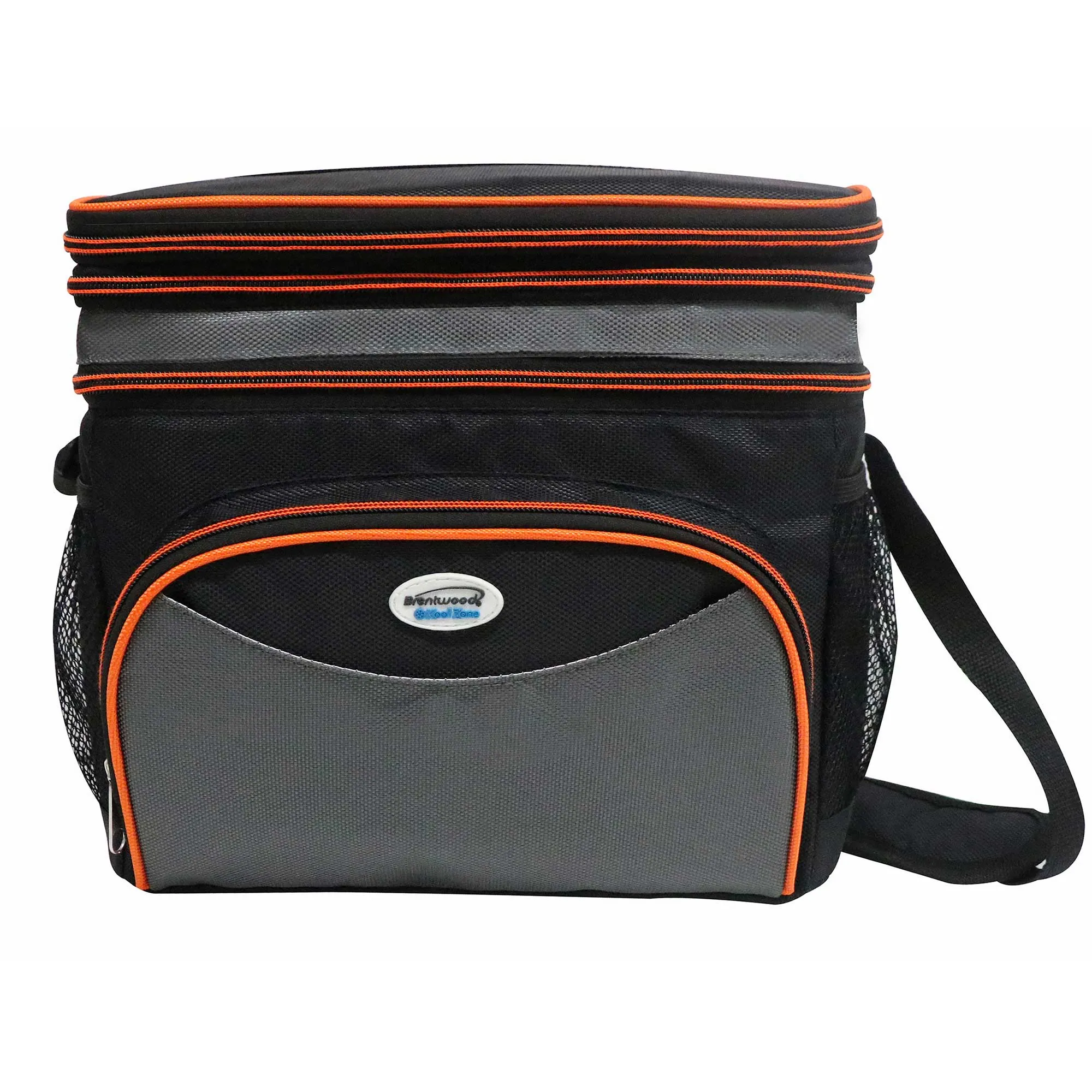 Brentwood Kool Zone CB-1201  Insulated Cooler Bag with Hard Liner, 12-Can