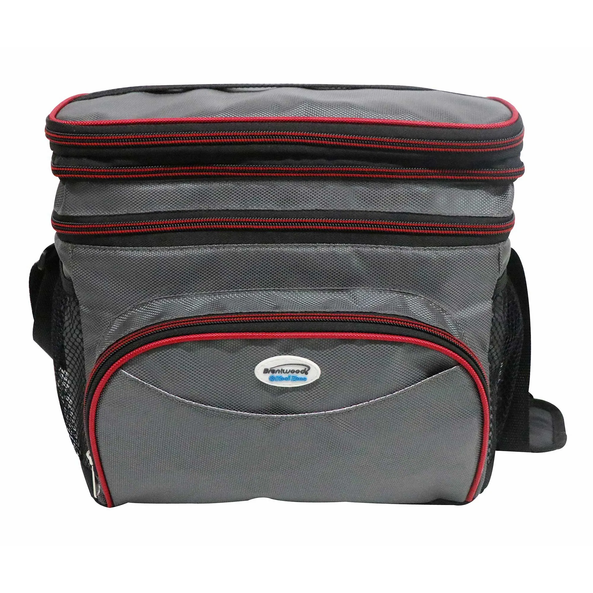 Brentwood Kool Zone CB-1201  Insulated Cooler Bag with Hard Liner, 12-Can