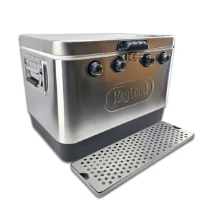 Four Tap Jockey Box Builder - Stainless Steel Cooler