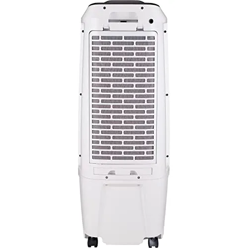 Honeywell 2.6 Gallon Indoor Portable Evaporative Air Cooler for Garage, Basement, Attic, 115V, for up to 120 Sq. Ft. with Remote, Quiet, Low Energy, Compact, White