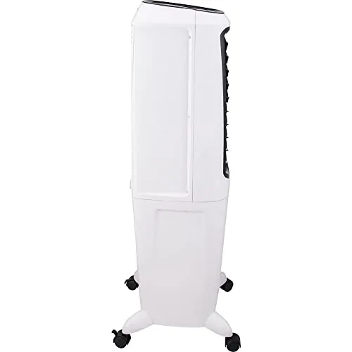 Honeywell 2.6 Gallon Indoor Portable Evaporative Air Cooler for Garage, Basement, Attic, 115V, for up to 120 Sq. Ft. with Remote, Quiet, Low Energy, Compact, White