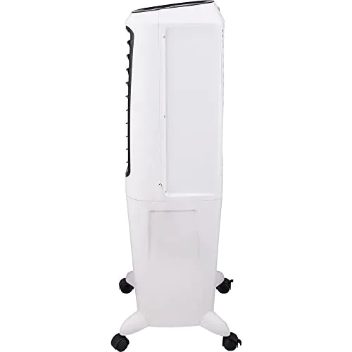 Honeywell 2.6 Gallon Indoor Portable Evaporative Air Cooler for Garage, Basement, Attic, 115V, for up to 120 Sq. Ft. with Remote, Quiet, Low Energy, Compact, White
