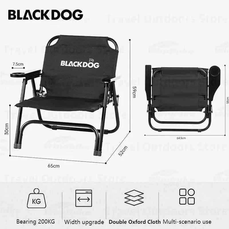 KURSI LIPAT CAMPING BLACKDOG BD-YZ007 GLAMPING FOLDING CHAIR