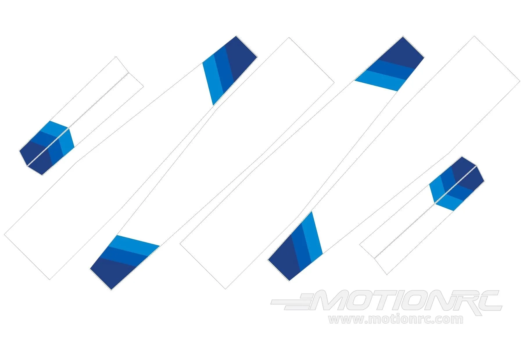Nexa 2500mm Motorspatz Glider Wing Set Covering - Blue