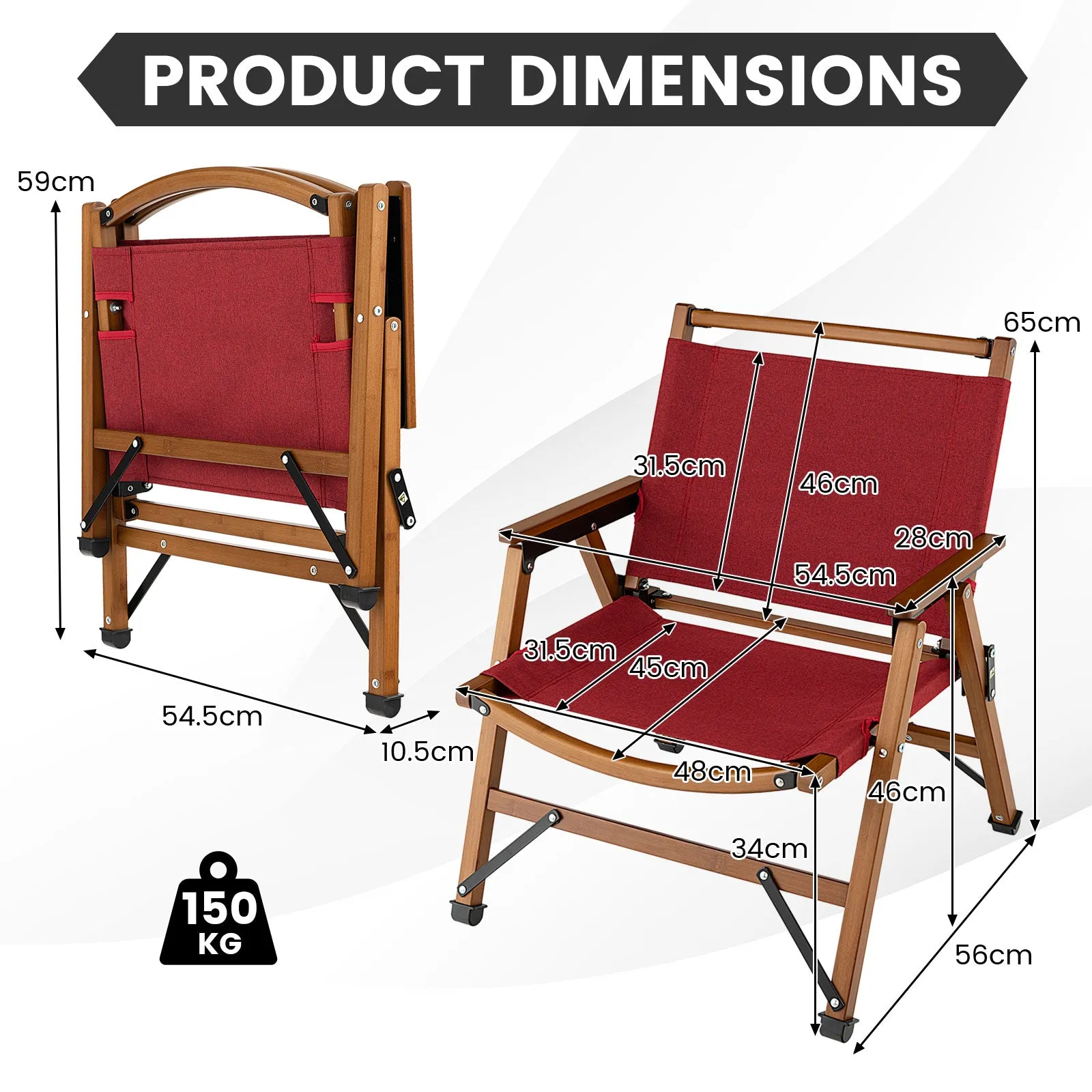 NNECW Patio Folding Portable Outdoor Chair for Camping Fishing Picnic-1 piece