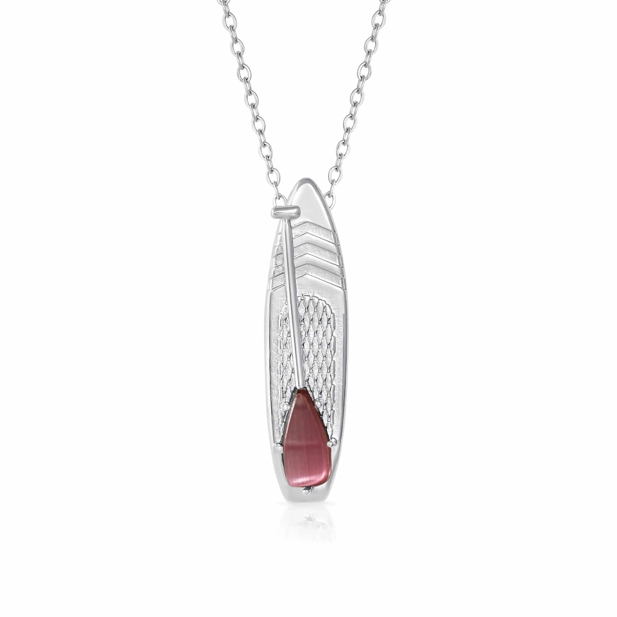 OCTOBER Birthstone Paddle board Necklace in Tourmaline