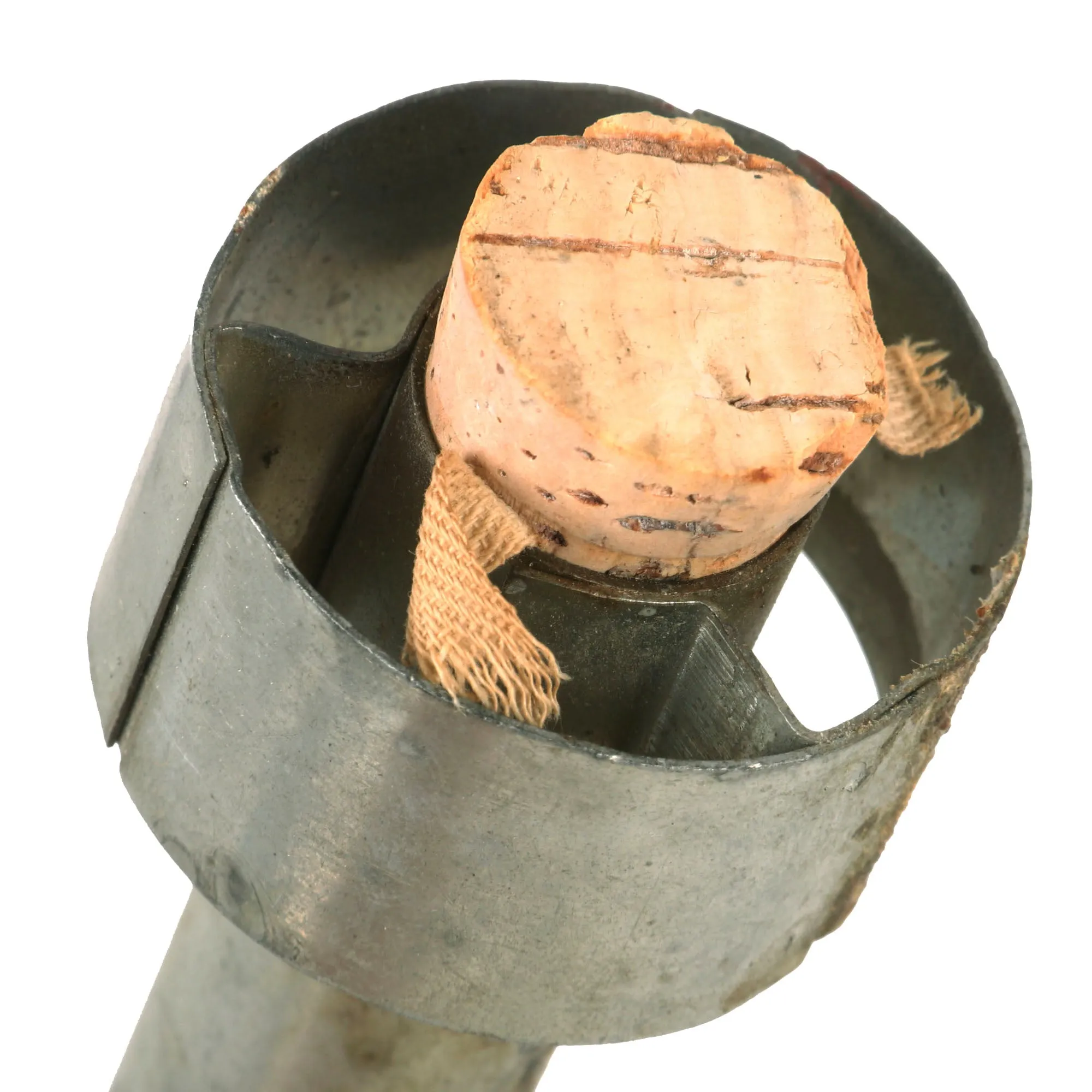 Original U.S. WWII M21A1 Amber Star Signal Parachute Flare in Tube - Dated August & October 1944