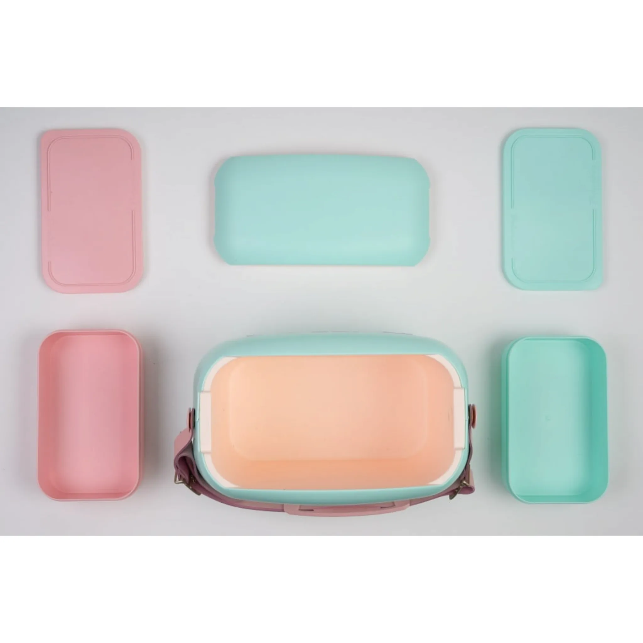 Polarbox 6L Mini Retro Cooler Bag with Two Lunch Box Containers